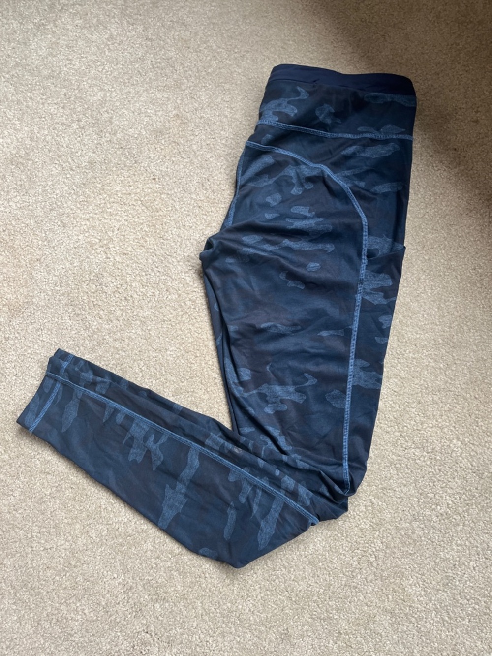 lululemon athletica Navy Blue Camo Leggings
